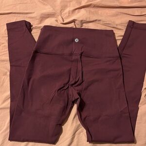 Lululemon Align Maroon Leggings